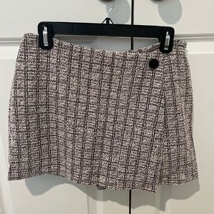 Black and Pink Tweed Skirt